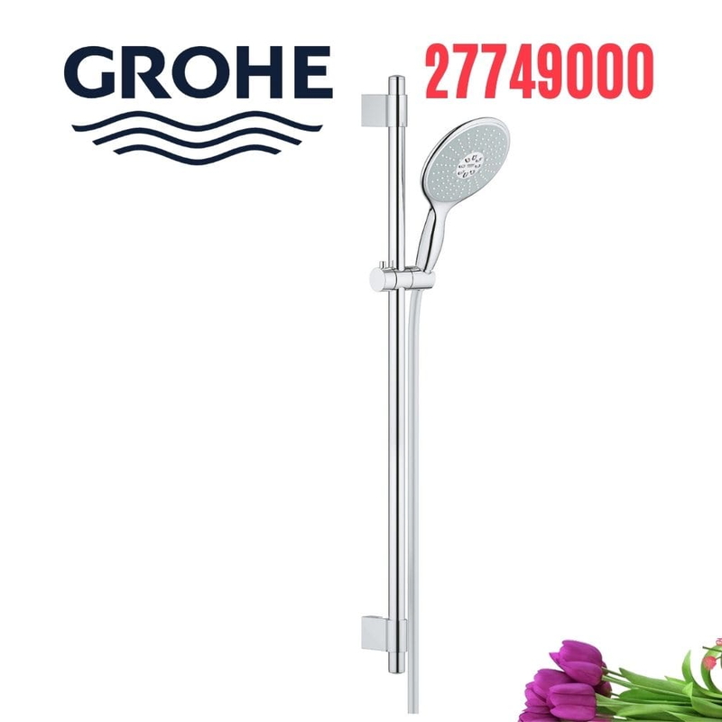 Bộ tay sen và thanh trượt sen tắm Grohe 27749000 nóng lạnh