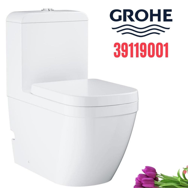 Bồn cầu một khối Grohe 39119001 nắp đóng êm
