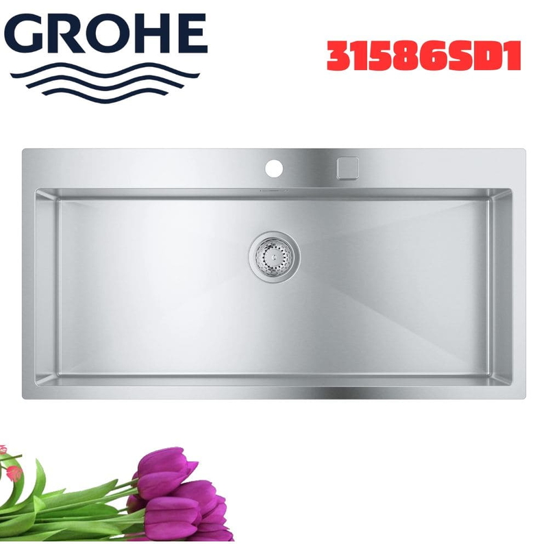 Chậu rửa bát Grohe 31586SD1 2 hố nhập khẩu Đức