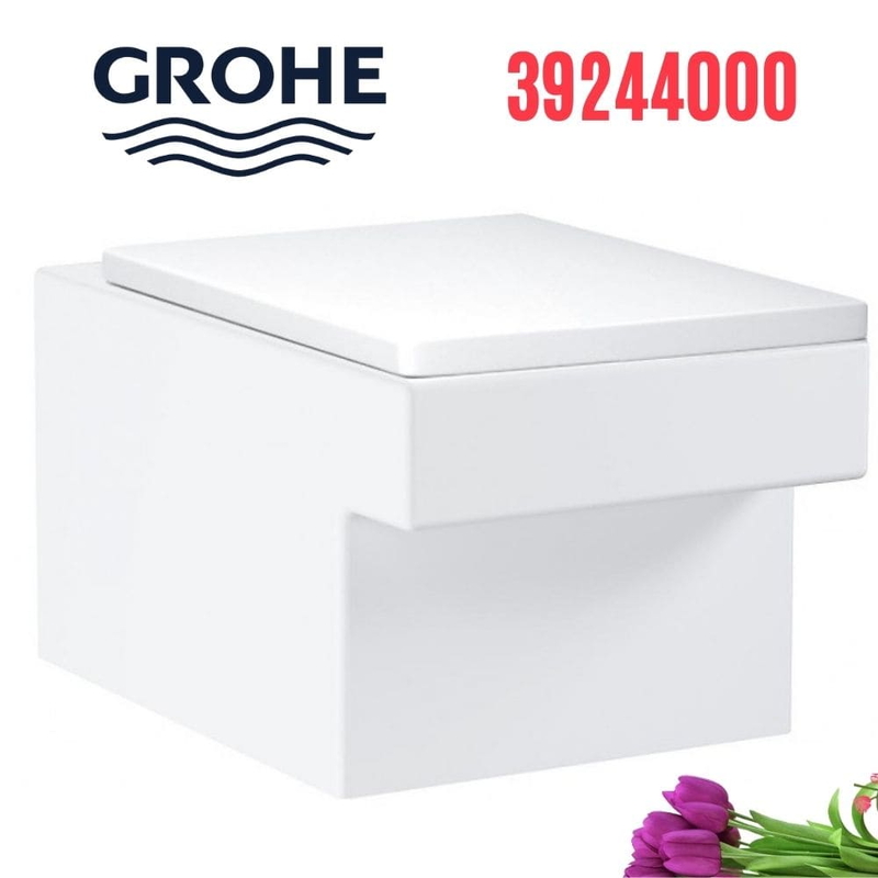 Bồn cầu treo tường Grohe 39244000 nắp đóng êm