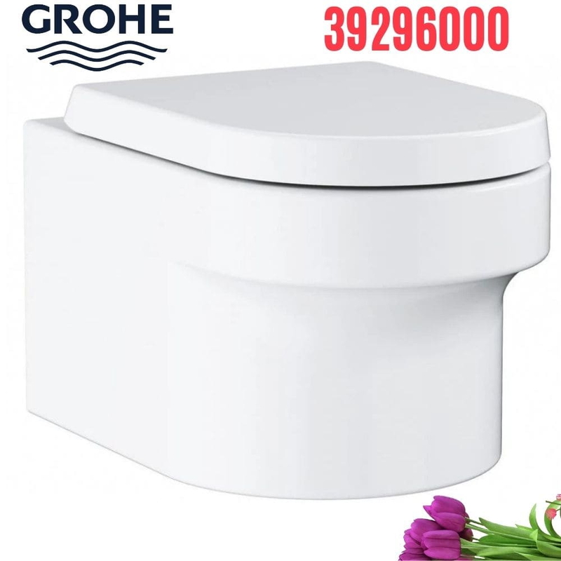 Bồn cầu treo tường Grohe 39296000 nắp đóng êm