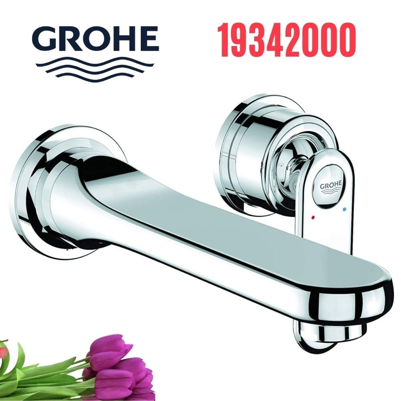 Vòi Chậu Lavabo Grohe 19342000 Nóng Lạnh gắn tường