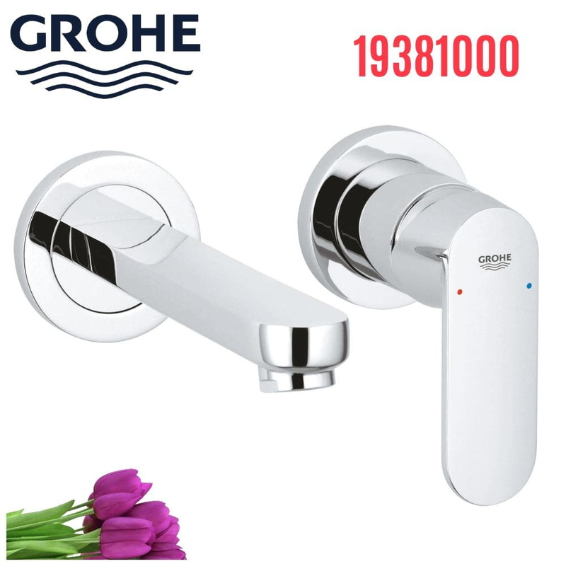 Vòi Chậu Lavabo Grohe 19381000 Nóng Lạnh gắn tường