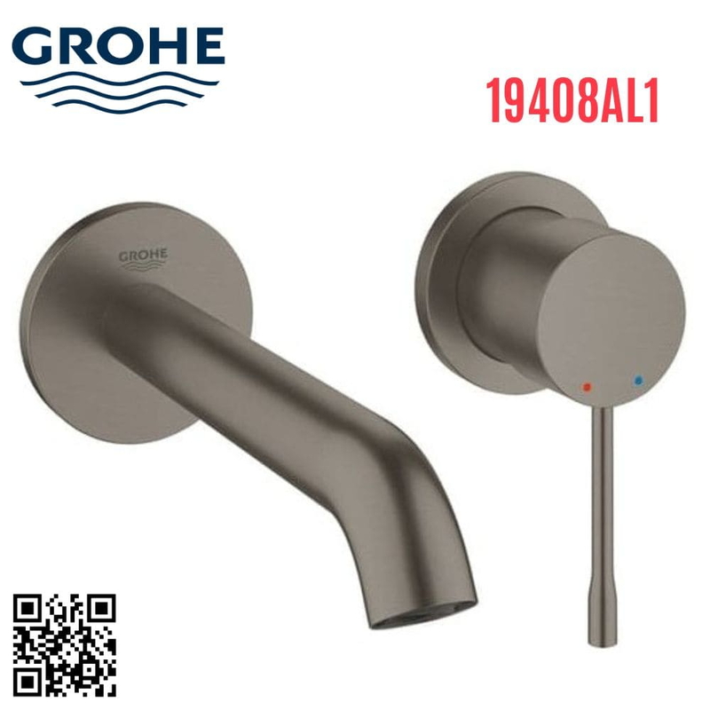 Vòi Chậu Lavabo Grohe 19408AL1 Nóng Lạnh gắn tường
