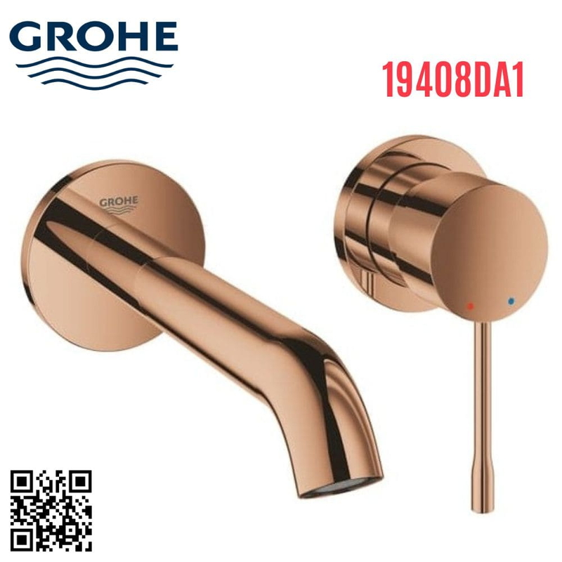 Vòi Chậu Lavabo Grohe 19408DA1 Nóng Lạnh gắn tường