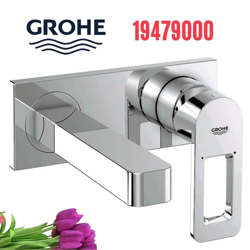 Vòi Chậu Lavabo Grohe 19479000 Nóng Lạnh gắn tường