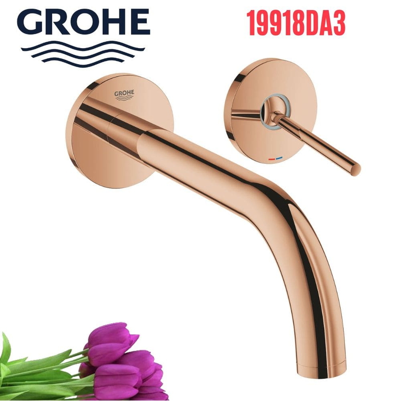 Vòi Chậu Lavabo Grohe 19918DA3 Nóng Lạnh gắn tường