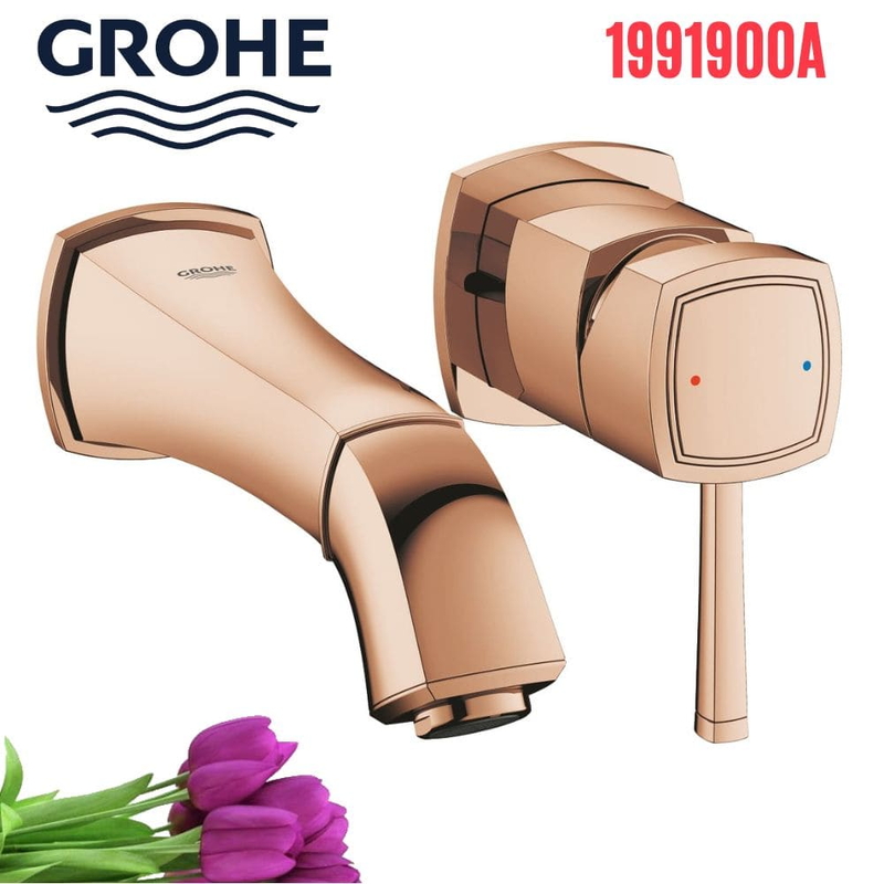 Vòi Chậu Lavabo Grohe 19929DA0 Nóng Lạnh gắn tường