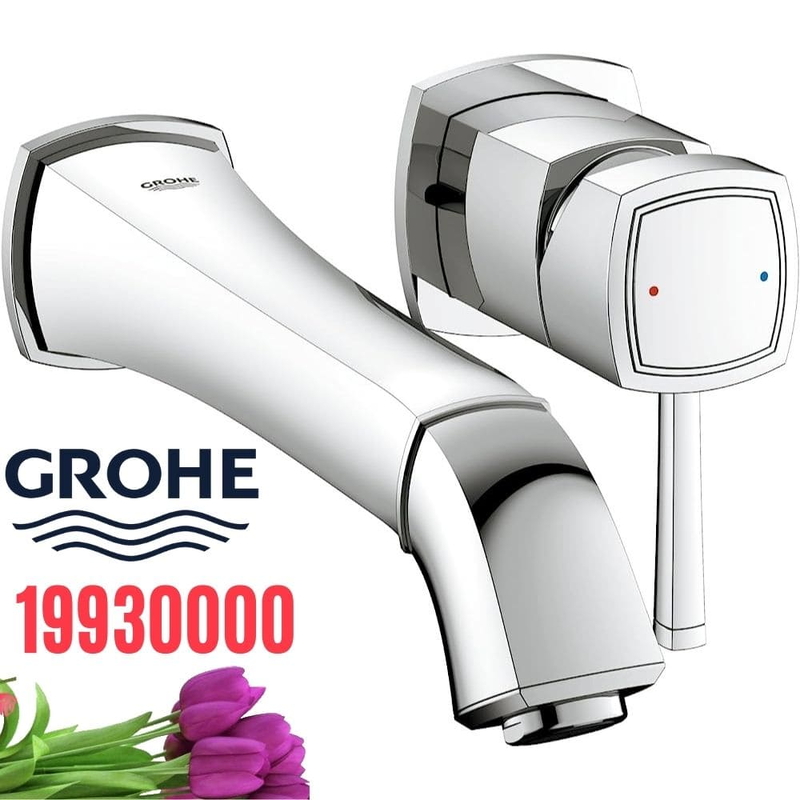Vòi Chậu Lavabo Grohe 19930000 Nóng Lạnh gắn tường