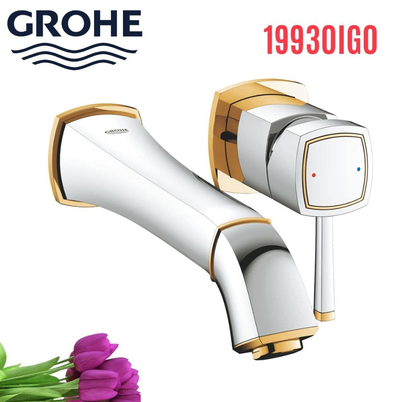 Vòi Chậu Lavabo Grohe 19930IG0 Nóng Lạnh gắn tường