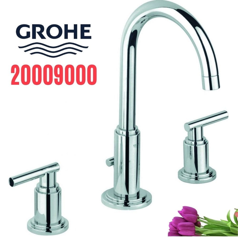 Vòi Chậu Lavabo Grohe 20009000 Nóng Lạnh 3 lỗ