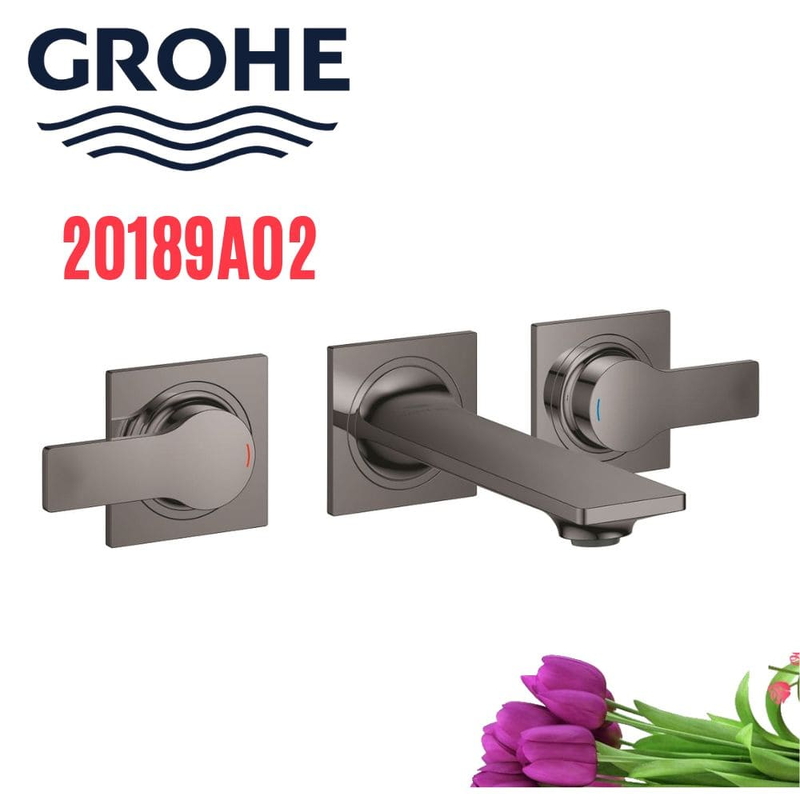 Vòi Chậu Lavabo Grohe 20189A02 Nóng Lạnh gắn tường