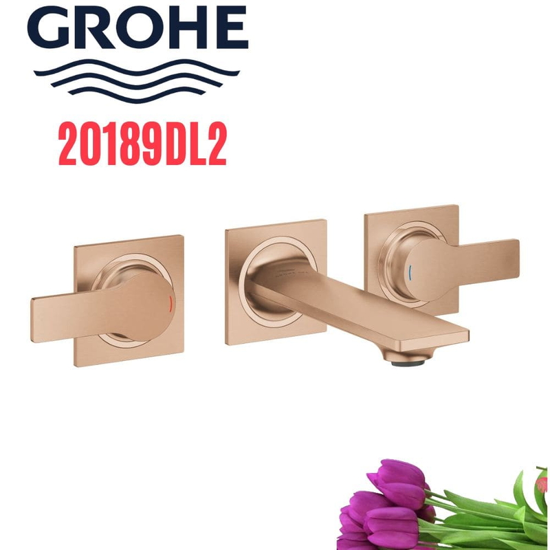Vòi Chậu Lavabo Grohe 20189DL2 Nóng Lạnh gắn tường