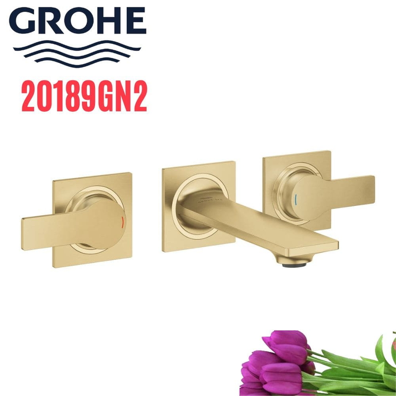 Vòi Chậu Lavabo Grohe 20189GN2 Nóng Lạnh gắn tường