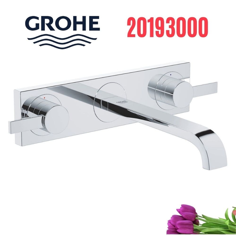 Vòi Chậu Lavabo Grohe 20193000 Nóng Lạnh gắn tường