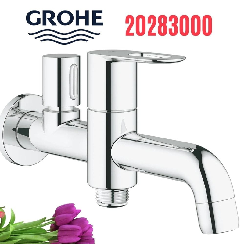 Vòi Chậu Lavabo Grohe 20283000 Nóng Lạnh gắn tường