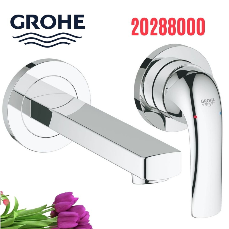 Vòi Chậu Lavabo Grohe 20288000 Nóng Lạnh gắn tường