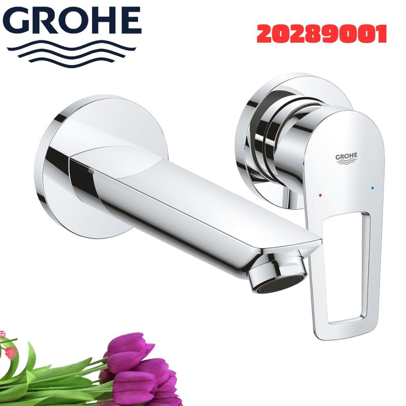 Vòi Chậu Lavabo Grohe 20289001 Nóng Lạnh gắn tường
