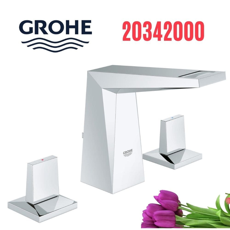Vòi Chậu Lavabo Grohe 20342000 Nóng Lạnh 3 lỗ