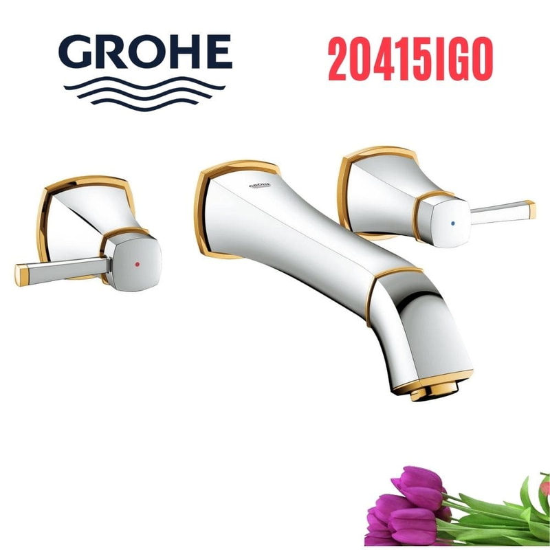 Vòi Chậu Lavabo Grohe 20415IG0 Nóng Lạnh gắn tường