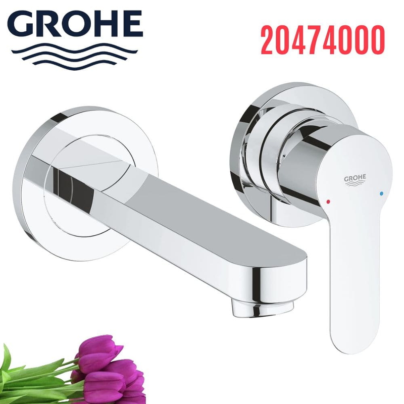 Vòi Chậu Lavabo Grohe 20474000 Nóng Lạnh gắn tường