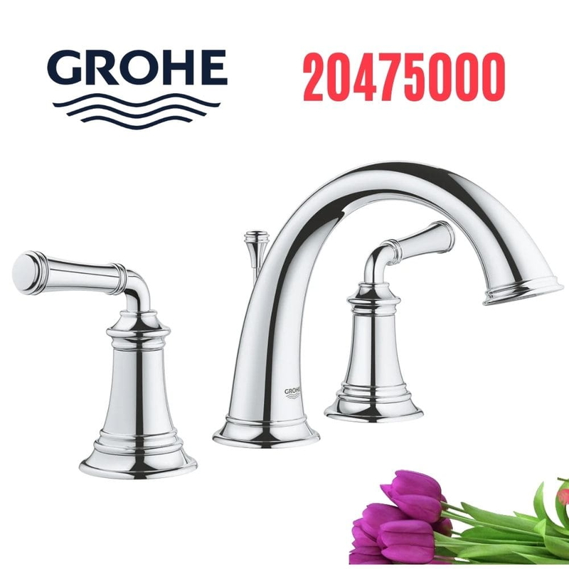 Vòi Chậu Lavabo Grohe 20475000 Nóng Lạnh 3 lỗ