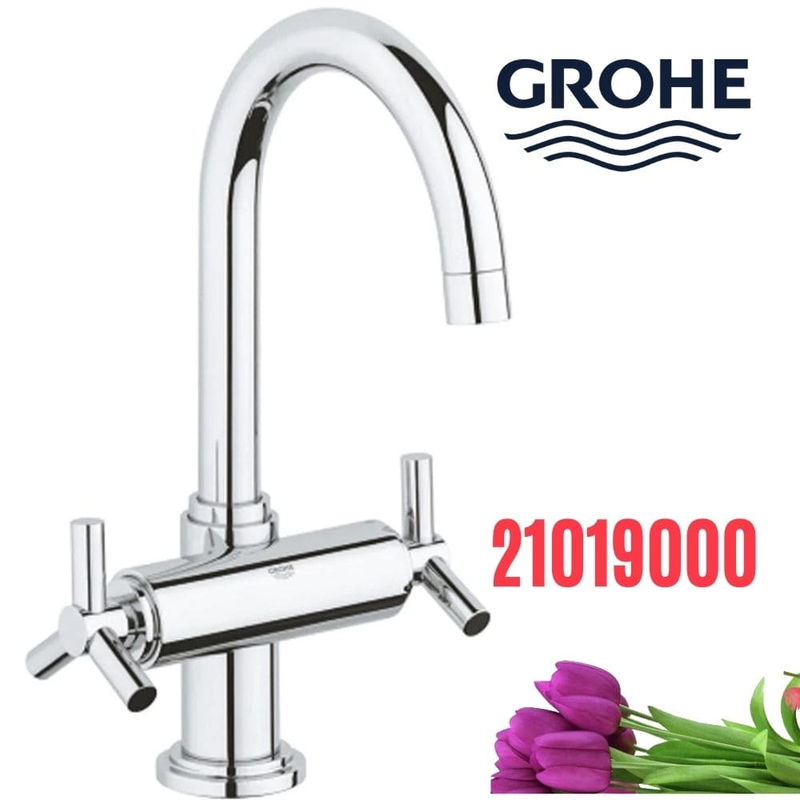 Vòi Chậu Lavabo Grohe 21019000 Nóng Lạnh 1 lỗ