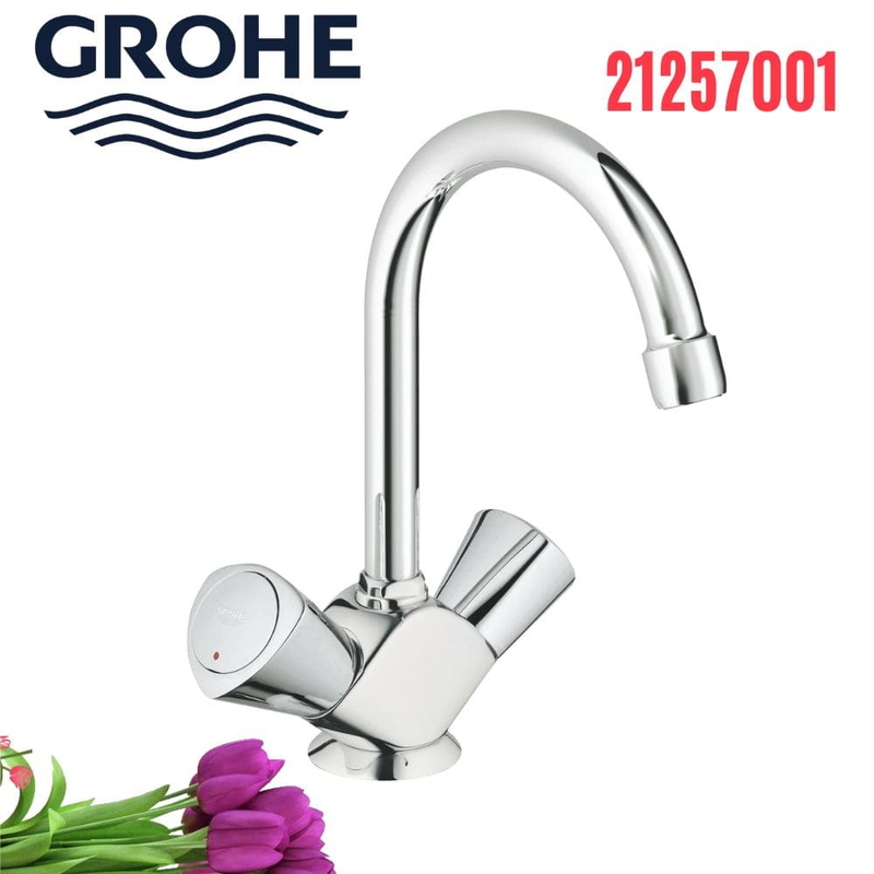 Vòi Chậu Lavabo Grohe 21257001 Nóng Lạnh 1 lỗ
