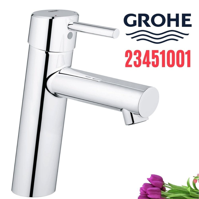 Vòi Chậu Lavabo Grohe 23451001 Nóng Lạnh 1 lỗ