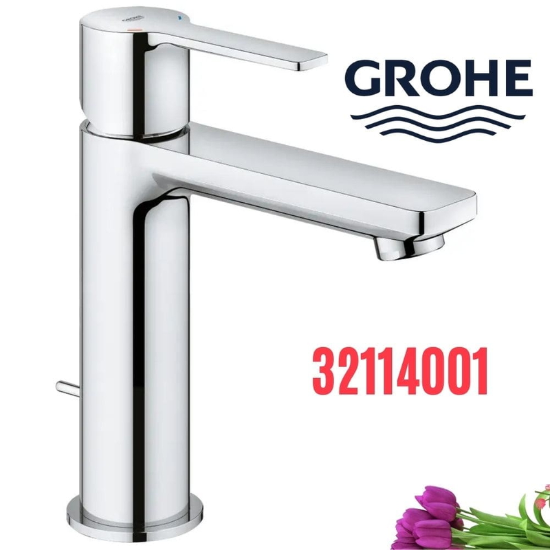 Vòi Chậu Lavabo Grohe 32114001 Nóng Lạnh 1 lỗ