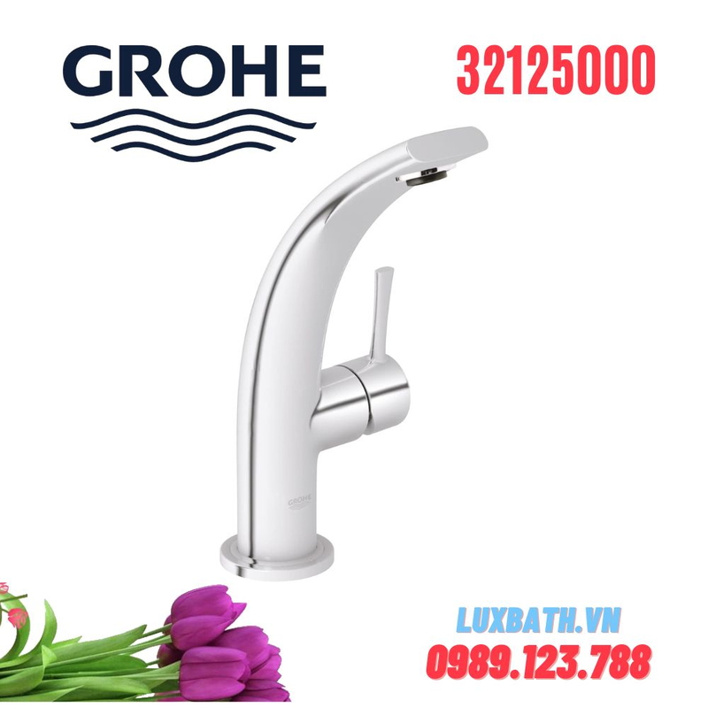Vòi Chậu Lavabo Grohe 32125000 Nóng Lạnh 1 lỗ