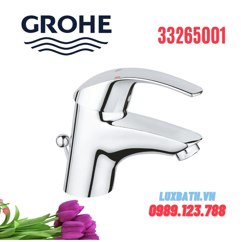 Vòi Chậu Lavabo Grohe 33265001 Nóng Lạnh 1 lỗ