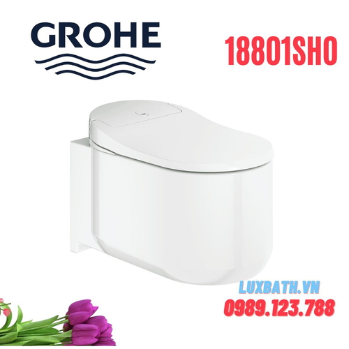 Bồn cầu treo tường điện tử Grohe 18801SH0 nắp rửa Washlet