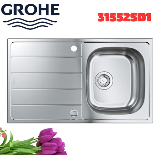 Chậu rửa bát Grohe 31552SD1 1 hố có bàn nhập khẩu Đức