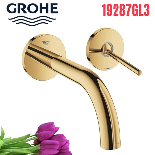 Vòi Chậu Lavabo Grohe 19287GL3 Nóng Lạnh gắn tường