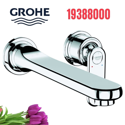 Vòi Chậu Lavabo Grohe 19388000 Nóng Lạnh gắn tường