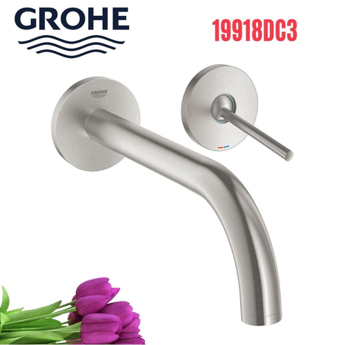 Vòi Chậu Lavabo Grohe 19918DC3 Nóng Lạnh gắn tường