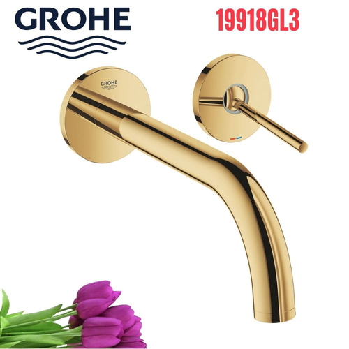Vòi Chậu Lavabo Grohe 19918GL3 Nóng Lạnh gắn tường