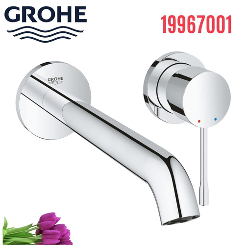 Vòi Chậu Lavabo Grohe 19967001 Nóng Lạnh gắn tường