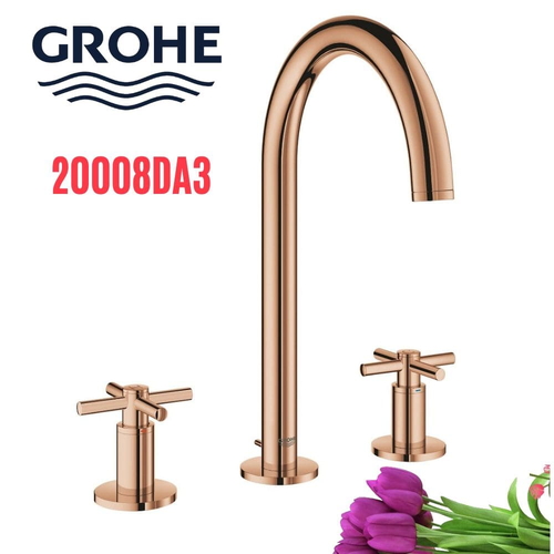 Vòi Chậu Lavabo Grohe 20008DA3 Nóng Lạnh 3 lỗ