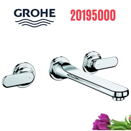Vòi Chậu Lavabo Grohe 20195000 Nóng Lạnh gắn tường