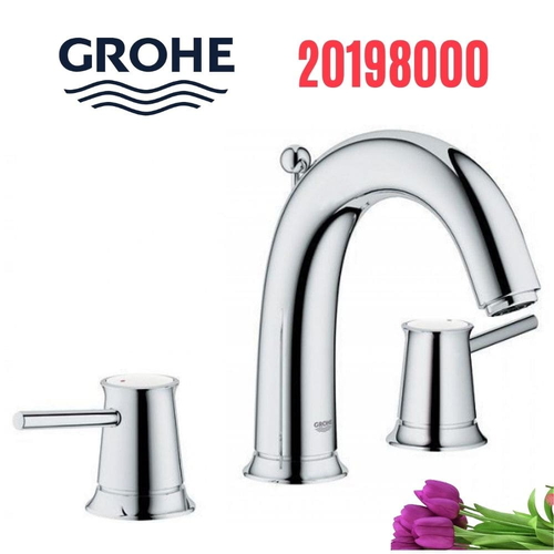 Vòi Chậu Lavabo Grohe 20198000 Nóng Lạnh 3 lỗ