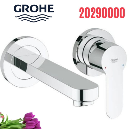 Vòi Chậu Lavabo Grohe 20290000 Nóng Lạnh gắn tường