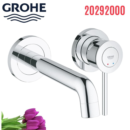 Vòi Chậu Lavabo Grohe 20292000 Nóng Lạnh gắn tường