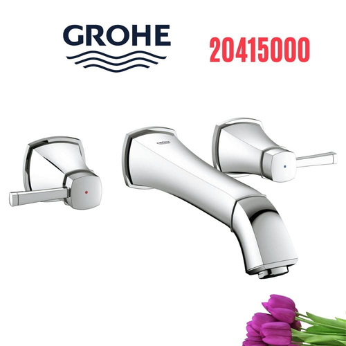 Vòi Chậu Lavabo Grohe 20415000 Nóng Lạnh gắn tường