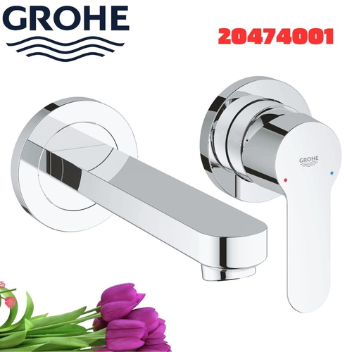Vòi Chậu Lavabo Grohe 20474001 Nóng Lạnh gắn tường