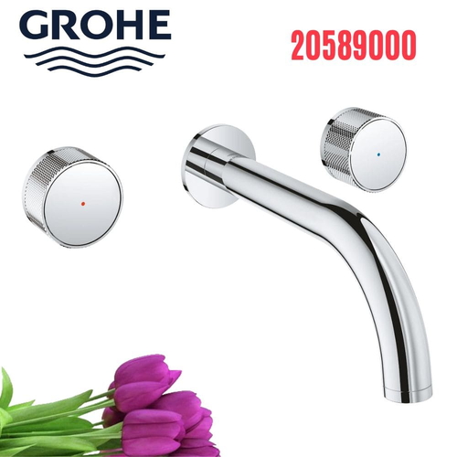 Vòi Chậu Lavabo Grohe 20589000 Nóng Lạnh gắn tường