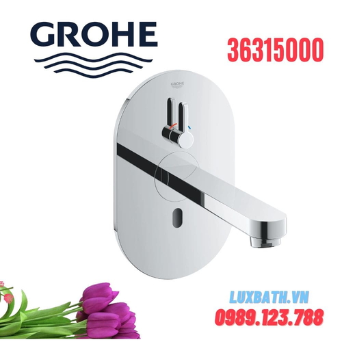 Vòi Chậu Lavabo Grohe 36315000 Nóng Lạnh gắn tường