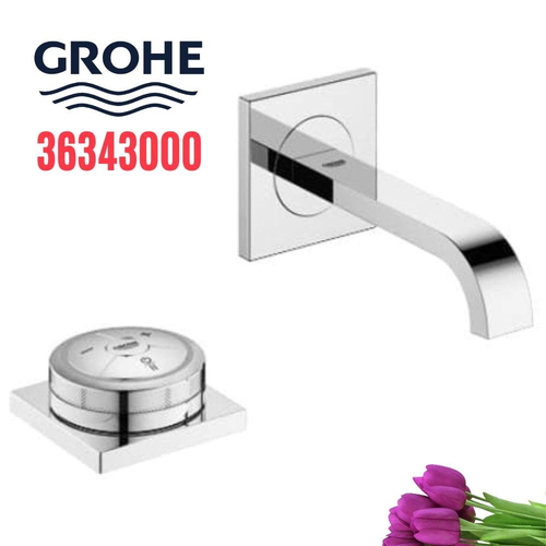 Vòi Chậu Lavabo Grohe 36343000 Nóng Lạnh gắn tường