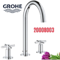 Vòi Chậu Lavabo Grohe 20008003 Nóng Lạnh 3 lỗ